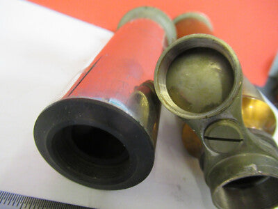 Antique Bausch & Lomb Brass Tubus Ext nosepiece Microscope Part AS Pic