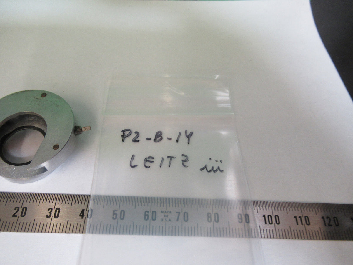 MICROSCOPE PART LEITZ WETZLAR POL CENTER OBJECTIVE HOLDER AS PICTURED &P2-B-14
