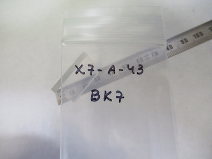 OPTICAL SQUARE BK7 GLASS PLATE PROLASER OPTICS AS PICTURED X7-A-43