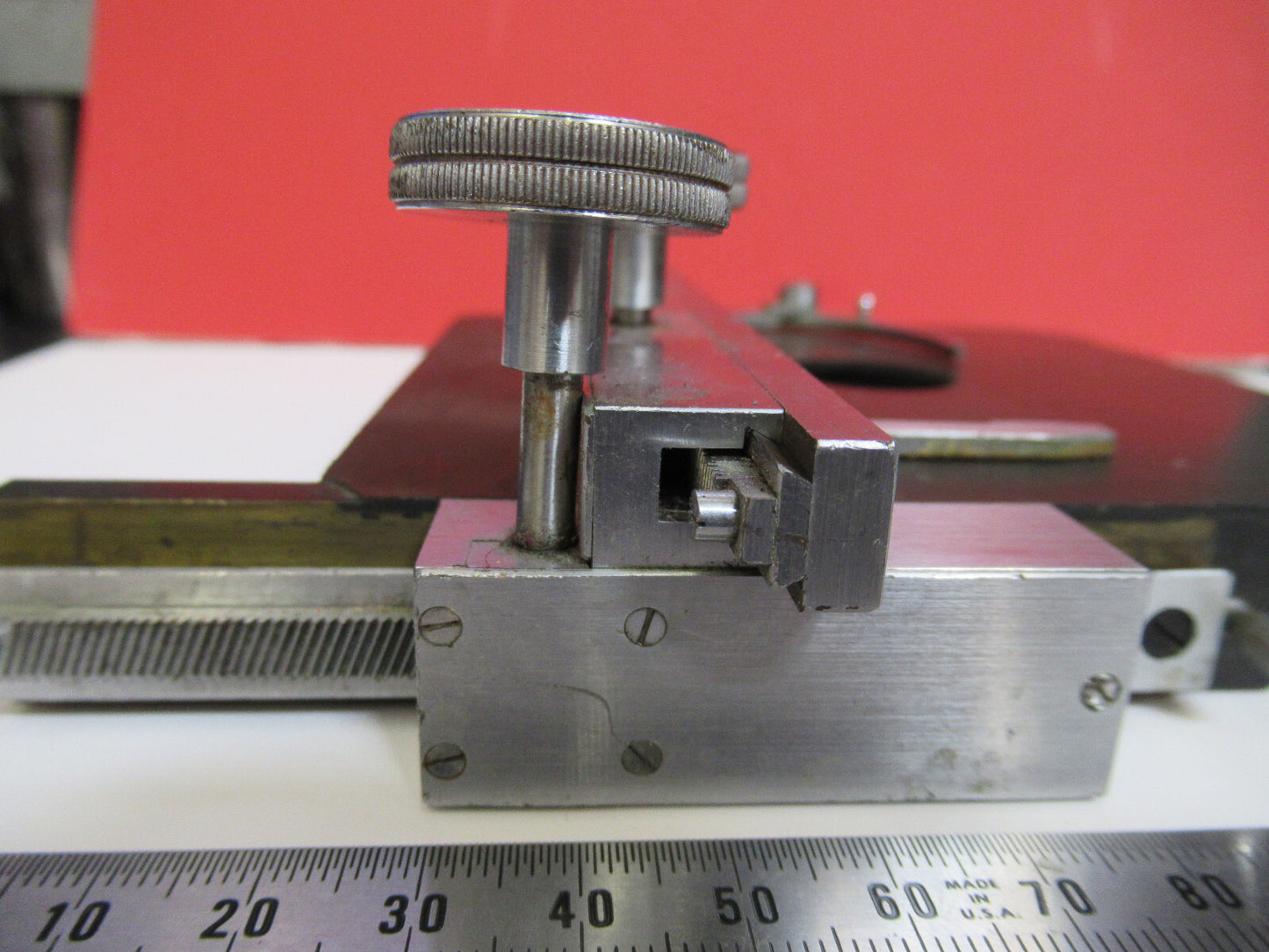 Ernst Leitz Weztlar Germany Xy Table Stage Brass Microscope Part