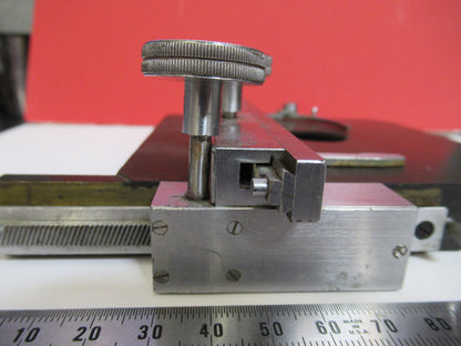Ernst Leitz Weztlar Germany Xy Table Stage Brass Microscope Part