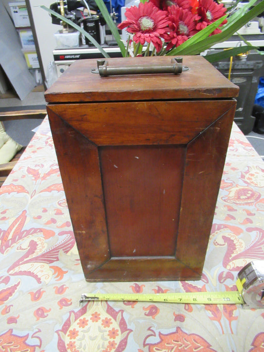 Empty 1870's Bausch & Lomb Wood Cabinet Antique Microscope Part