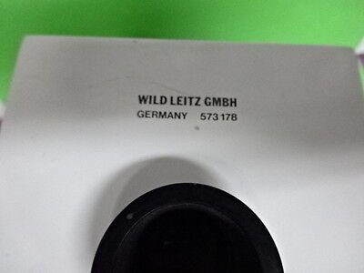 MICROSCOPE PART WILD LEITZ 573178 VERTICAL ILLUMINATOR OPTICS  AS IS B#60-A-02