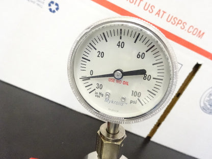 APTECH MANOMETER REGULATOR VALVE GAS PROCESS CONTROL AS IS #78-05