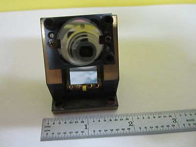 MICROSCOPE PART MOUNTED MIRROR [BRASS] ASSEMBLY OPTICS AS IS  BIN#U2-B-10