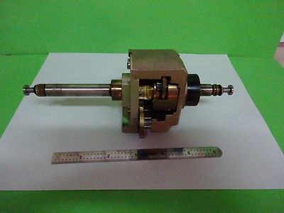 MICROSCOPE PART POLYVAR REICHERT LEICA STAGE MECHANISM // OPTICS AS IS BIN#W2-05