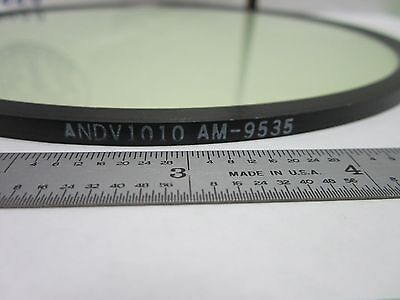 OPTICAL COATED LARGE 7.5" DIAMETER FILTER ANDV1010 LASER OPTICS AS IS BN#Q4-R-38