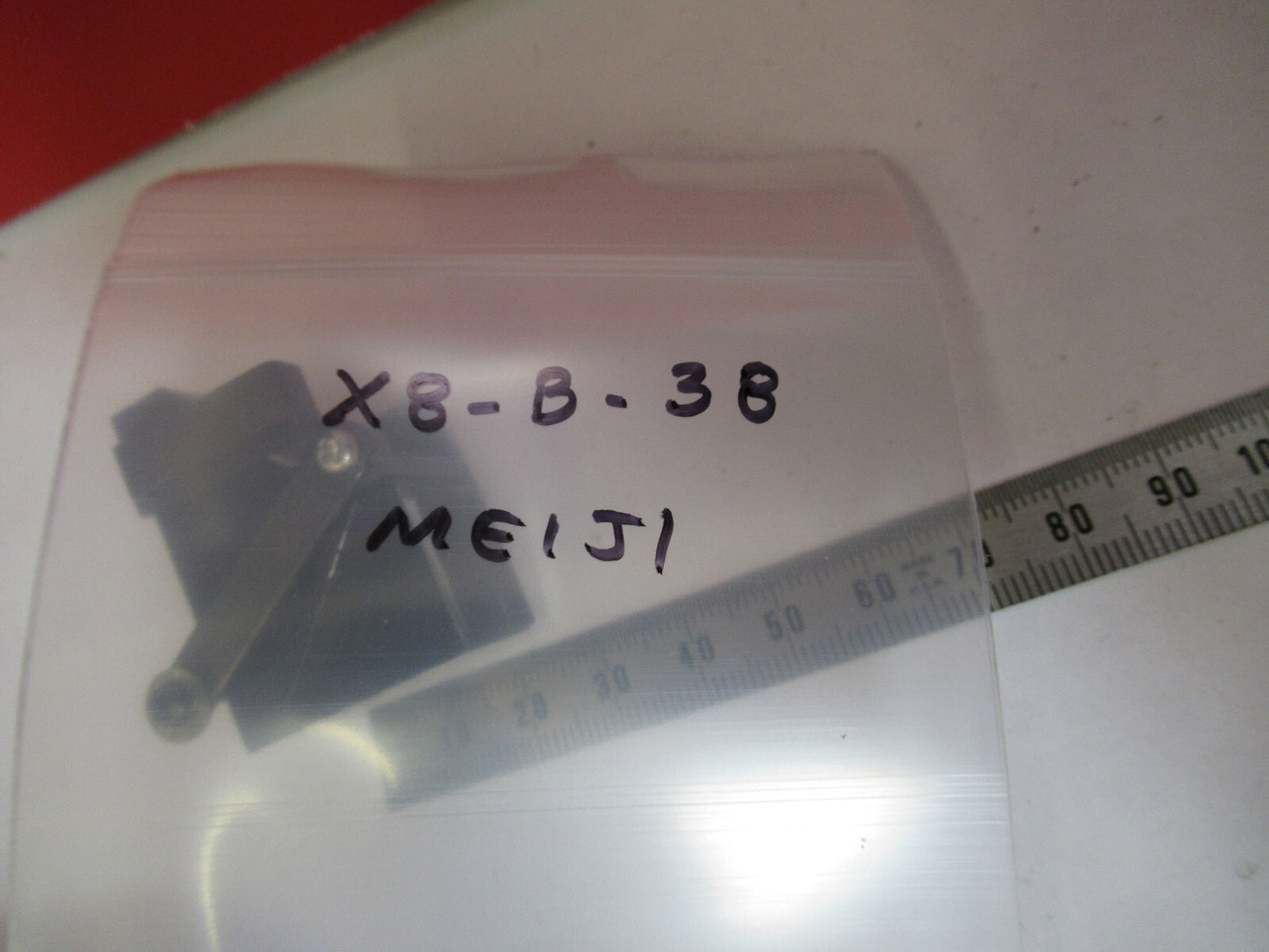 MEIJI JAPAN MOUNTED GLASS PRISM MICROSCOPE PART AS PICTURED X8-B-38