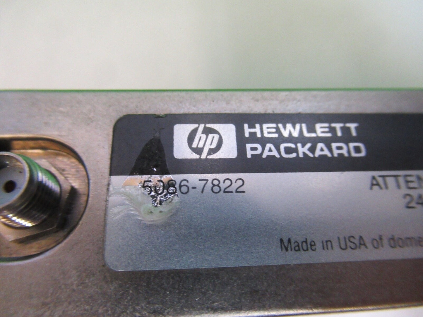 HP HEWLETT PACKARD  5086-7822 ATTENUATOR RF MICROWAVE AS PICTURED 8X-A-02