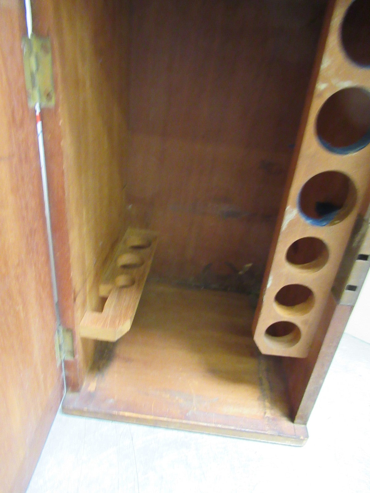 ANTIQUE WOOD CONTAINER EMPTY CROUCH LONDON SCOPE MICROSCOPE PART AS PICTURED TA5