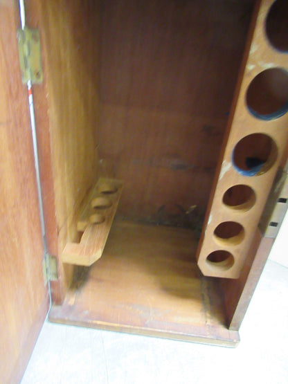 ANTIQUE WOOD CONTAINER EMPTY CROUCH LONDON SCOPE MICROSCOPE PART AS PICTURED TA5