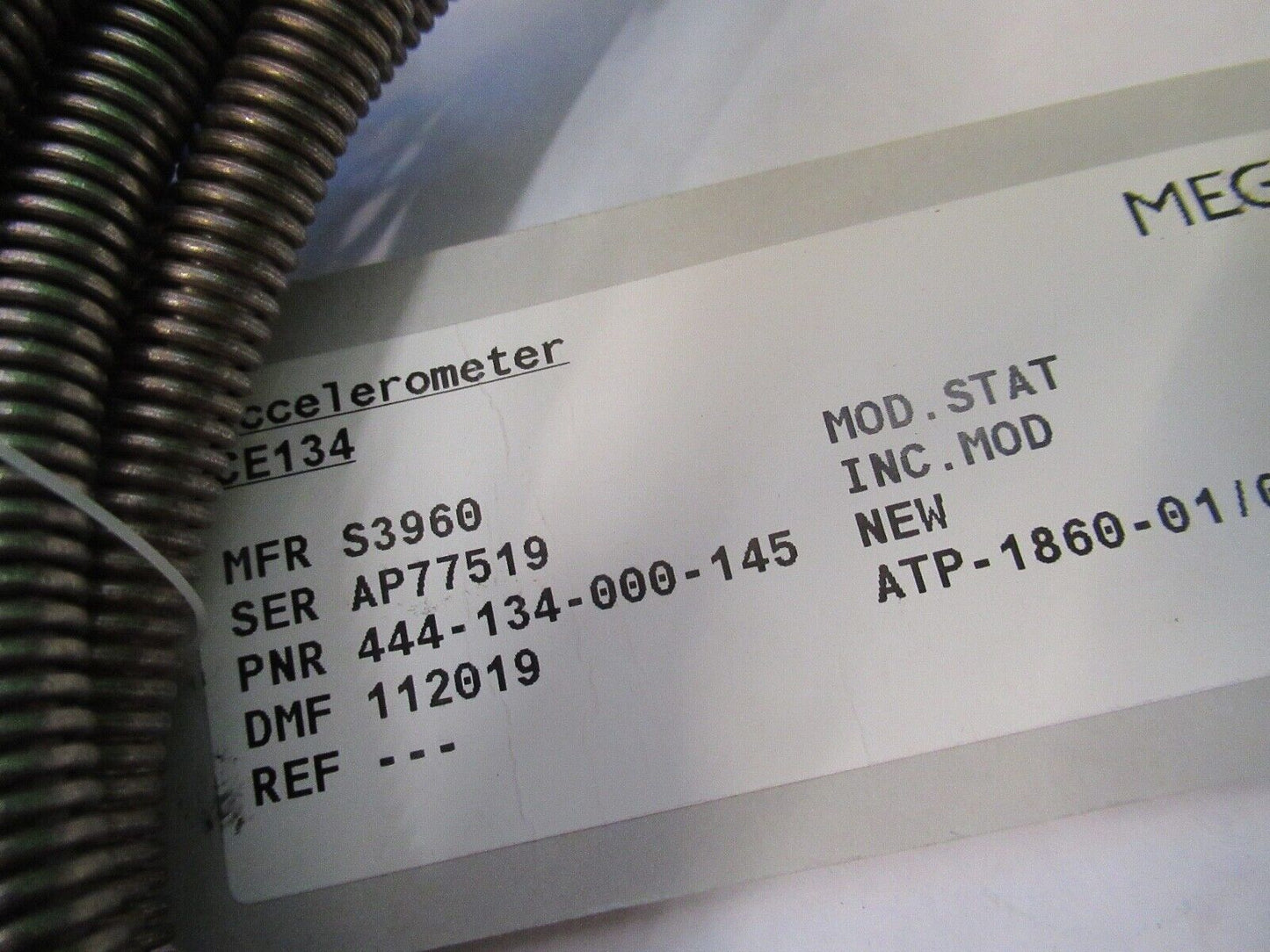 MEGGITT VIBRO-METER CE 134 444-134-000-145 ATEX ACCELEROMETER AS PICTURE 8X-A-14