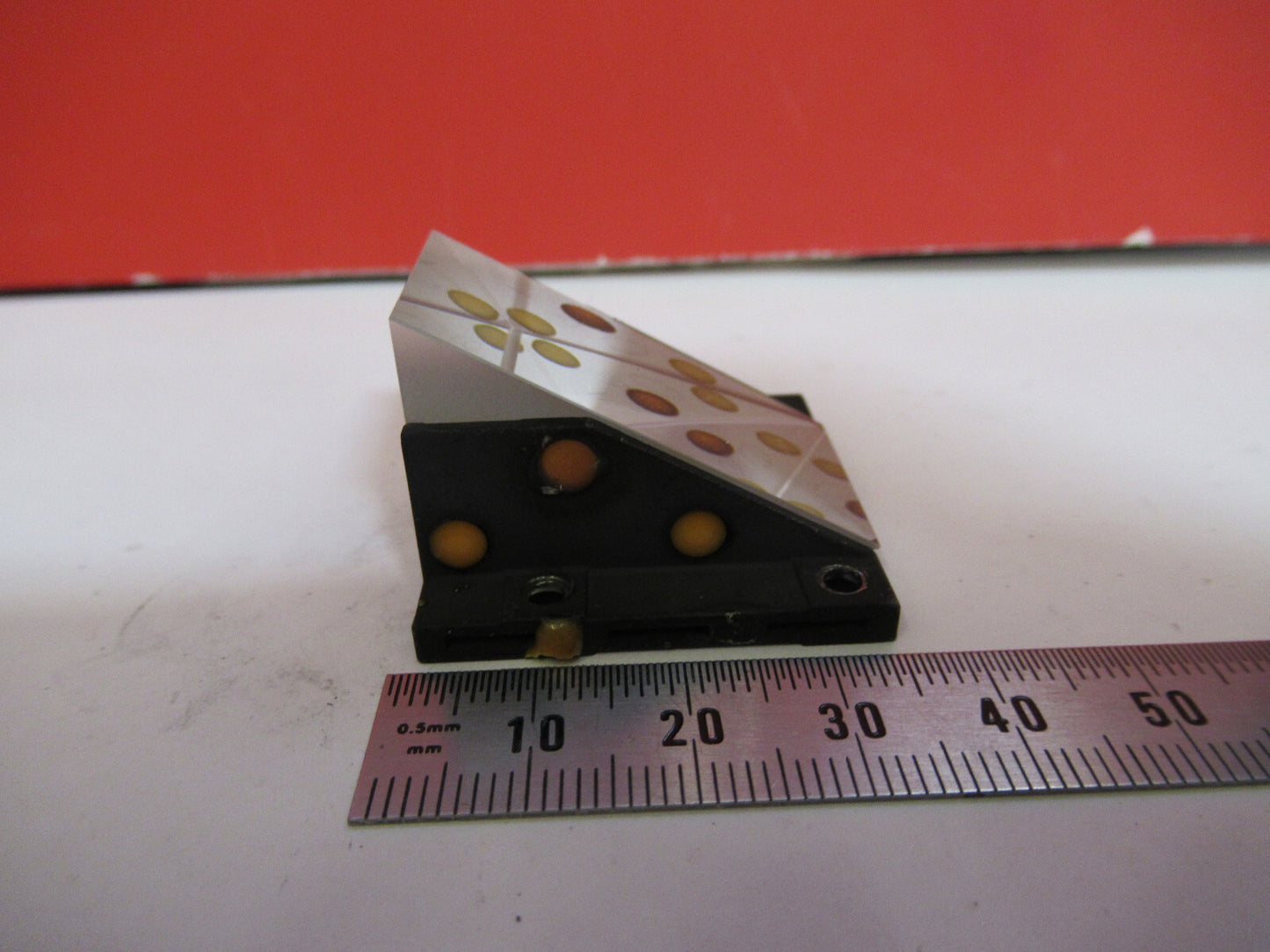 LEITZ WETZLAR GERMANY GLASS PRISM HEAD MICROSCOPE PART AS PICTURED  T1-A-52