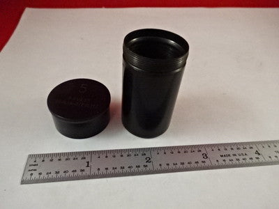 EMPTY ANTIQUE MICROSCOPE OBJECTIVE CONTAINER R. FUESS BERLIN 5 AS IS #Q5-A-03