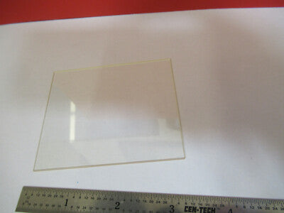 OPTICAL MIL SPEC RARE CLEAR AMBER GLASS PLATE  OPTICS AS PICTURED &B6-A-17