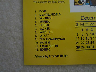 CIA 1997 CALENDAR 50th ANNIVERSARY CENTRAL INTELLIGENCE AGENCY COLLECTABLE