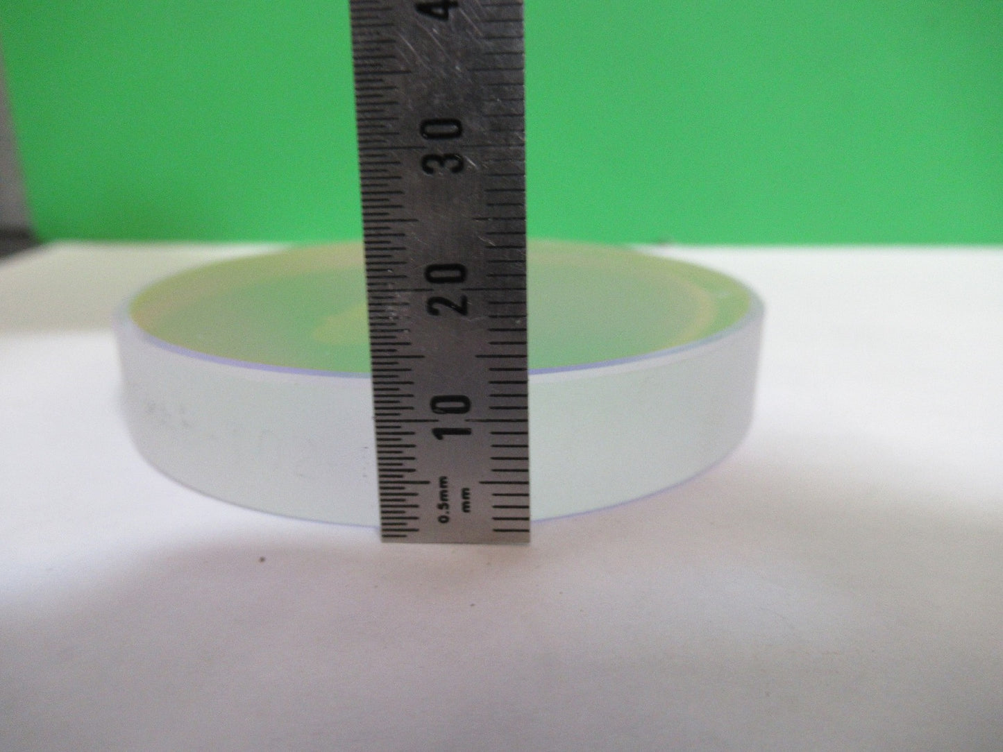 OPTICAL FLAT HOLED COATED FUSED SILICA PRO ZYGO LASER OPTICS AS PICTURED 98-A-08