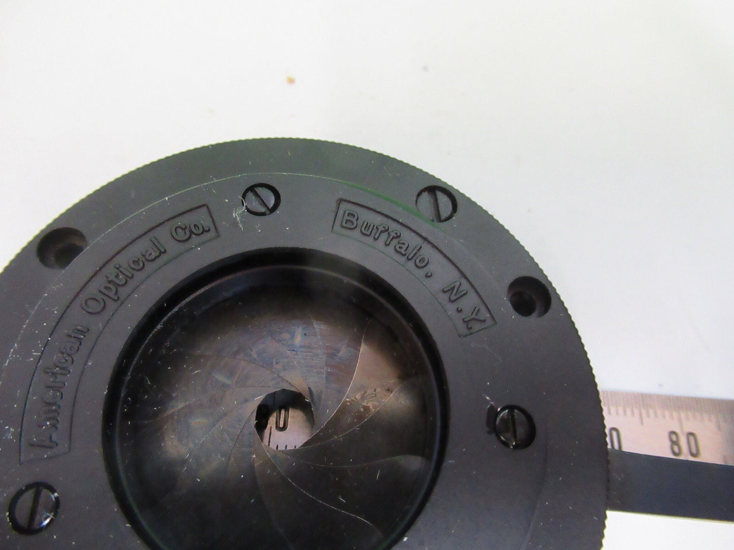 Vintage American Optical Co. American Diaphragm Iris Optics Microscope Part