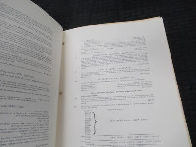 ENDEVCO VINTAGE INSTRUCTIONS MANUAL ACCELEROMETER 2200 AS PICTURED &50-FT-07