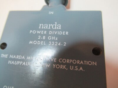 NARDA POWER DIVIDER 2-8 GHz 3324-2 EMI TEST RF MICROWAVE AS PICTURED &17-B-06