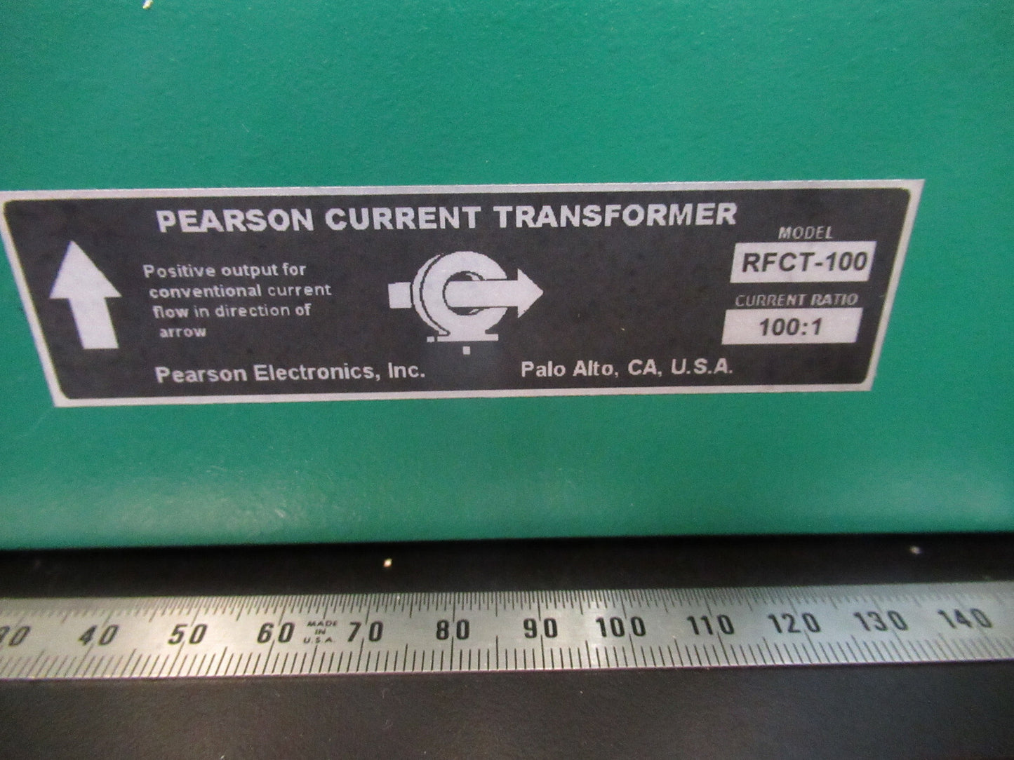PEARSON ELECTRONICS CURRENT WIDE BAND PULSE MONITOR EMI RFCT-100 AS PICTURED TE4