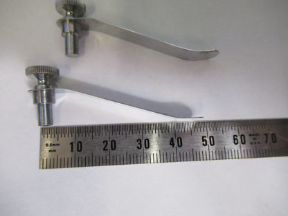 ANTIQUE SEIBERT WETZLAR GERMANY PAIR CLIPS MICROSCOPE PART AS PICTURED U9-A-06