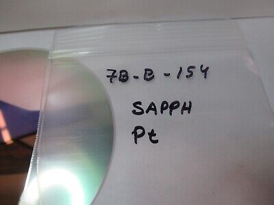 VERY NICE SAPPHIRE WAFER SINGLE CRYSTAL PLATINUM COATED AS PICTURED &7B-B-154