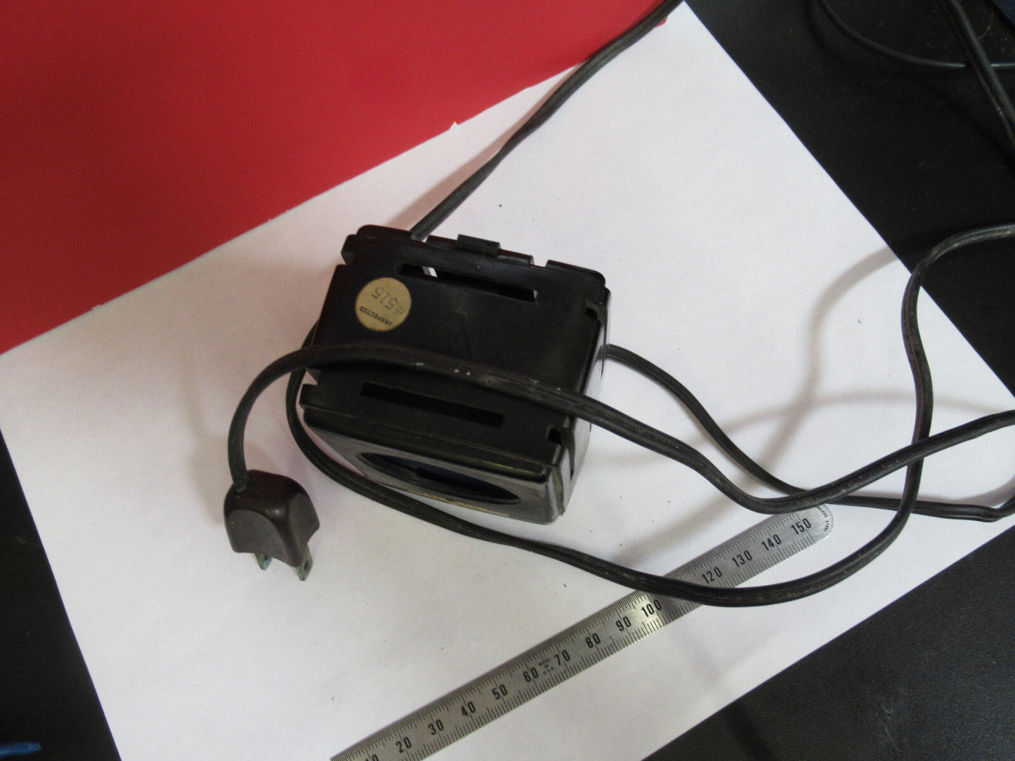 ANTIQUE BAUSCH LOMB ILLUMINATOR LAMP WORKS MICROSCOPE PART AS PICTURED T9-A-51