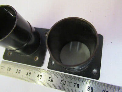 Ernst Leitz Wetzlar Brass Pair Ocular Holder Head Microscope Part