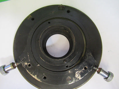 AO AMERICAN OPTICS POL STAGE TABLE MICROSCOPE PART AS PICTURED F4-B-28