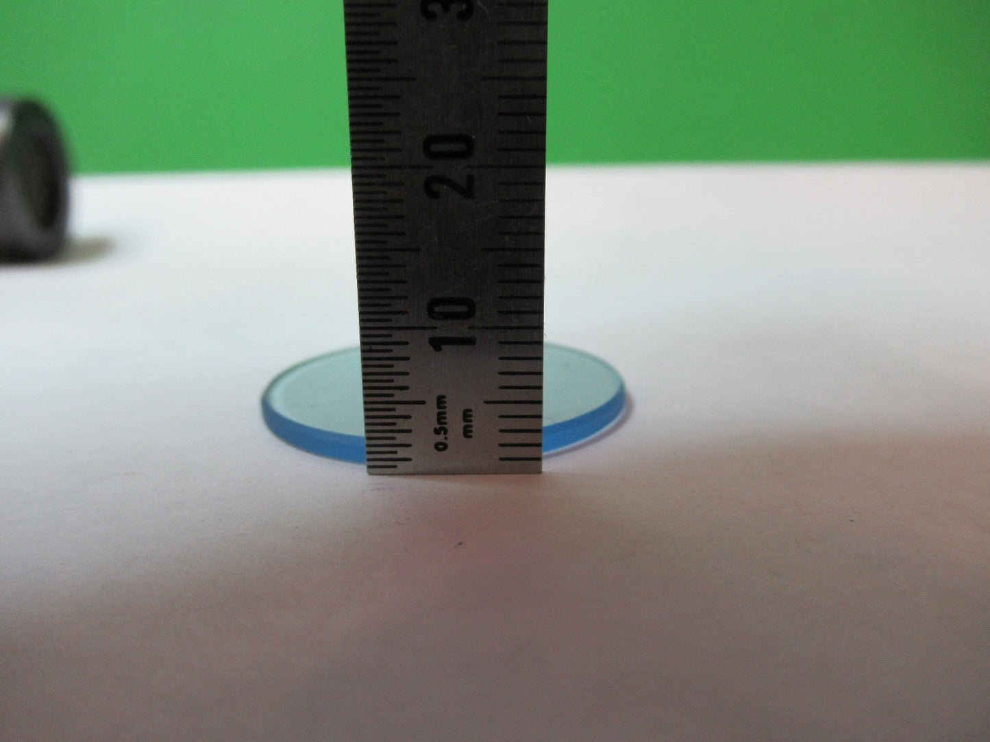 ZEISS GERMANY GLASS FILTER BLUE GERMANY MICROSCOPE PART AS PICTURED V8-B-11