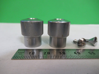 UNITRON JAPAN SET KNOBS MICROSCOPE PART AS PICTURED &Z1-A-137