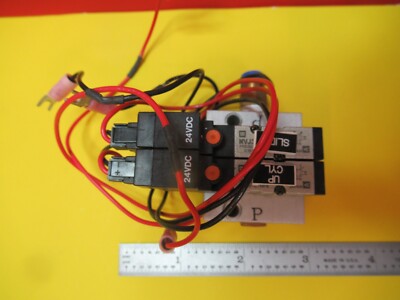 SMC NVJ3 PNEUMATIC AIR PRESSURE VALVE ASSEMBLY AS PICTURED &16-C-49