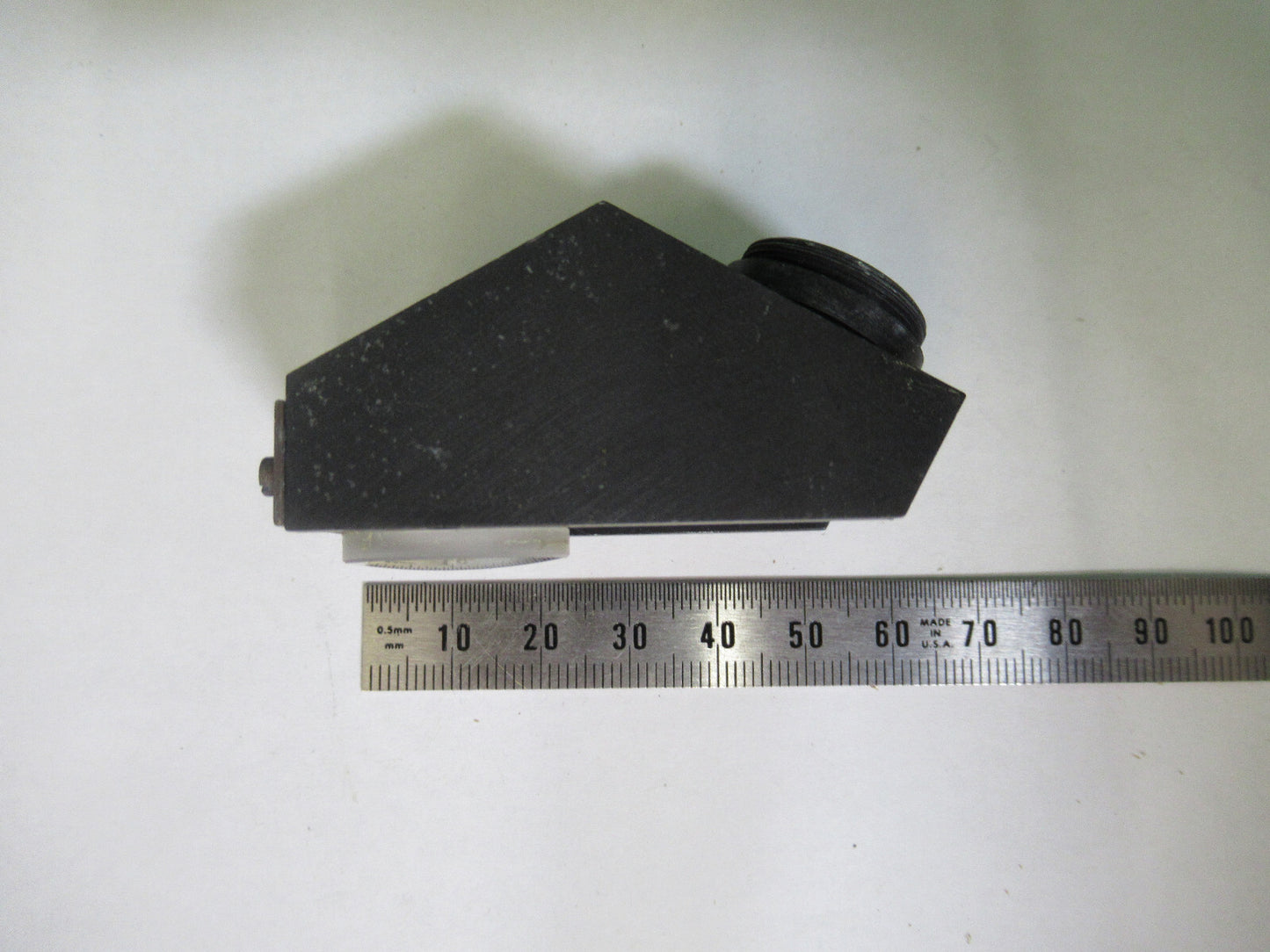 ANTIQUE BAUSCH LOMB PRISM HEAD OPTICS MICROSCOPE PART AS PICTURED S4-B-07