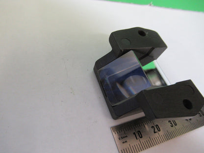 MICROSCOPE PART BAUSCH LOMB GLASS PRISM MOUNTED OPTICS AS PICTURED 80-B-10