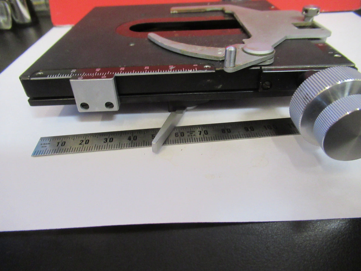 Tiyoda Japan Pol Stage Xy Table Rotable Microscope Part