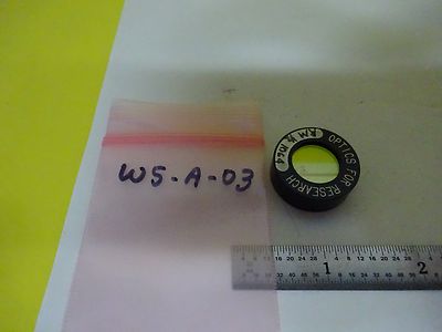 OPTICAL INFRARED FILTER LENS 1064 nm LASER OPTICS AS IS BIN#W5-A-03