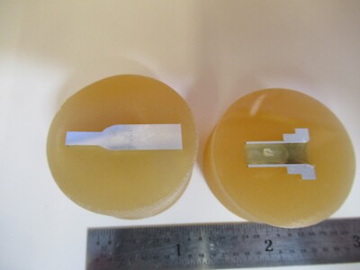 Los 2 Stück METALLOGRAPHISCHES METALLQUERSCHNITTPROBE MIKROSKOPISCHE PROBE &amp;A7-A-31