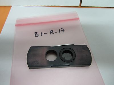 MICROSCOPE PART POLARIZER SLIDE ??  POL OPTICS BIN#B1-R-17