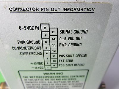 VACUUM GENERAL ULTRAFLOW VALVE GAS 500 PSI SEMICONDUCTOR NANOLAB BIN #34