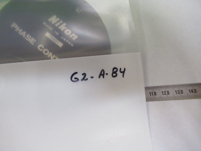 NIKON JAPAN PHASE CONTRAST CONDENSER OPTICS MICROSCOPE PART AS PICTURED &G2-A-84