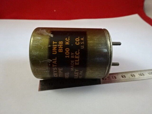 BLILEY ELECTRIC BH8 ANTIQUE QUARTZ RESONATOR 100kHz HAM FUNK FREQUENZ &amp;90-B-30