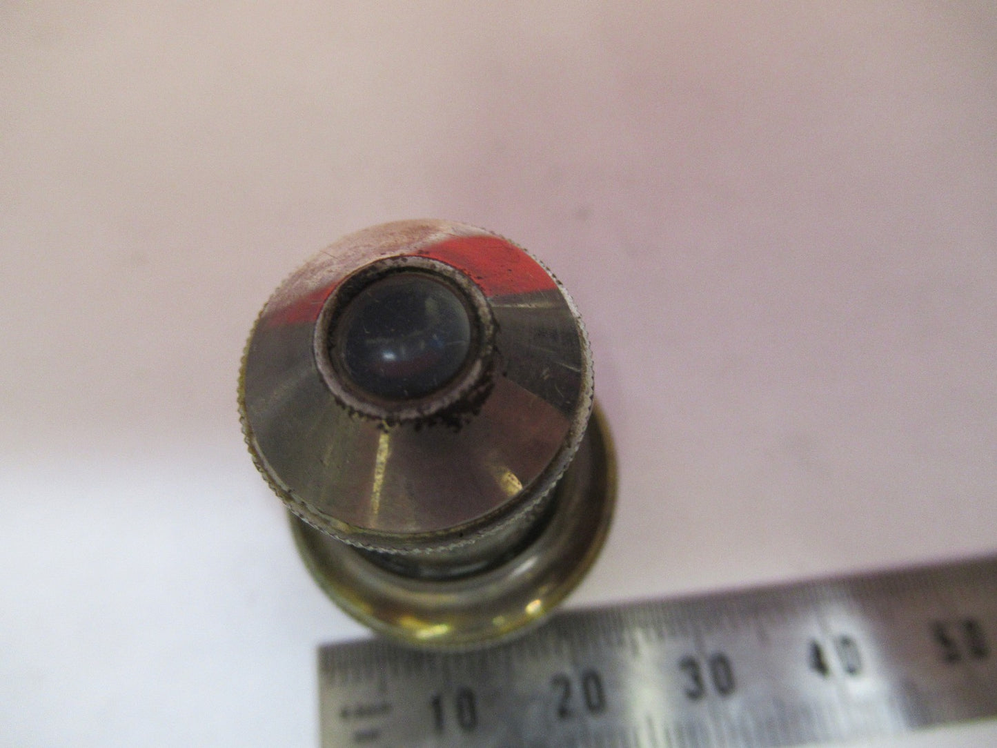 ANTIQUE BRASS BAUSCH LOMB 2/3 OBJECTIVE LENS MICROSCOPE PART AS PICTURED T5-A-31