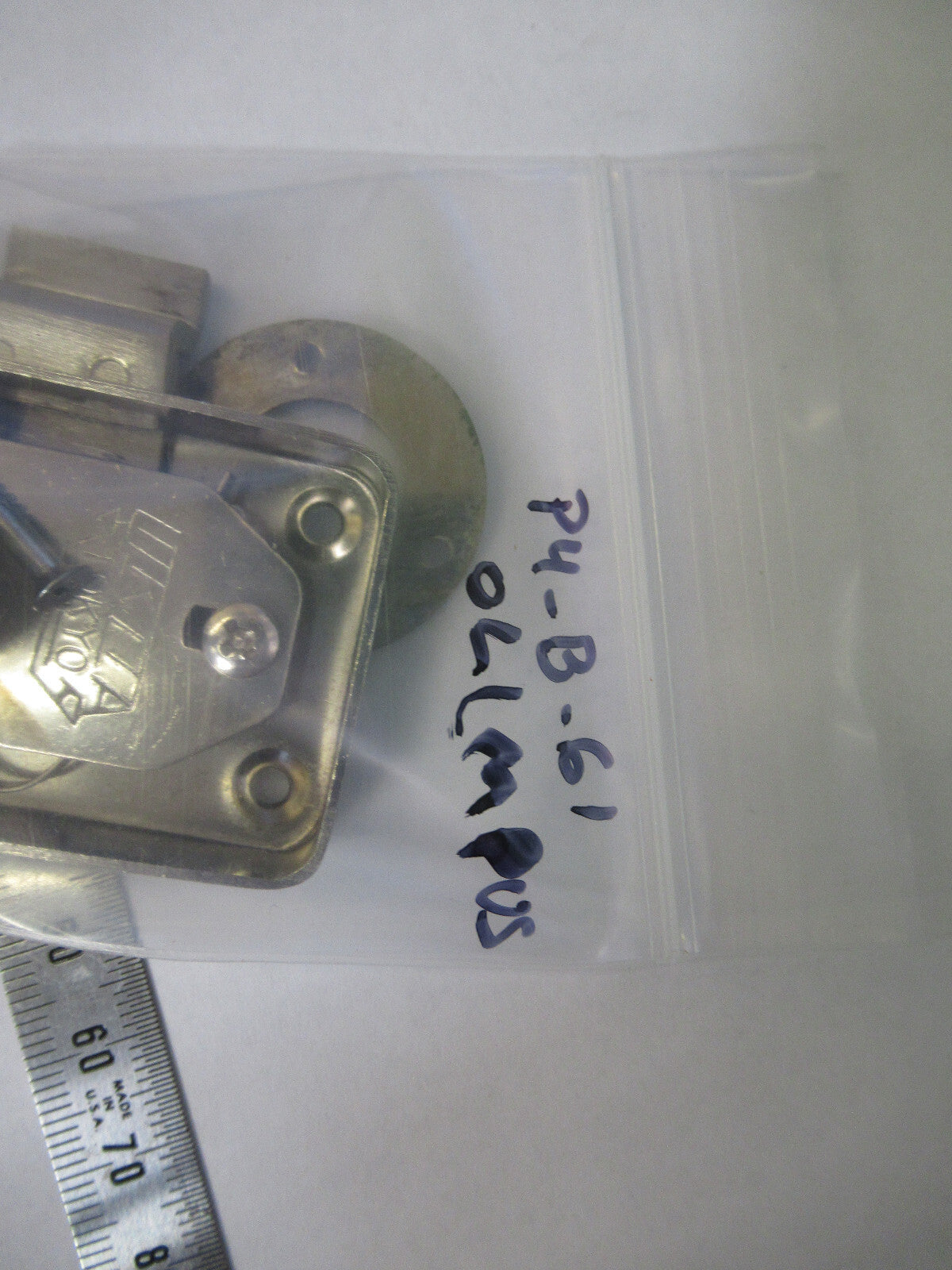LOCK WITHOUT KEY OLYMPUS JAPAN CABINET MICROSCOPE PART AS PICTURED P4-B-61