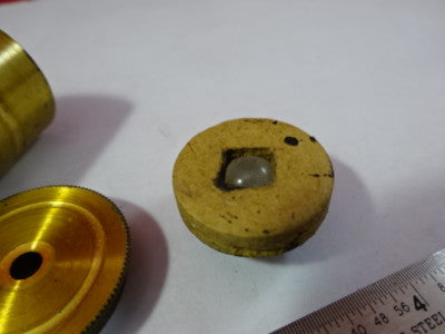 Antique Brass Portable Seeds Microscope Vintage Part AS IS