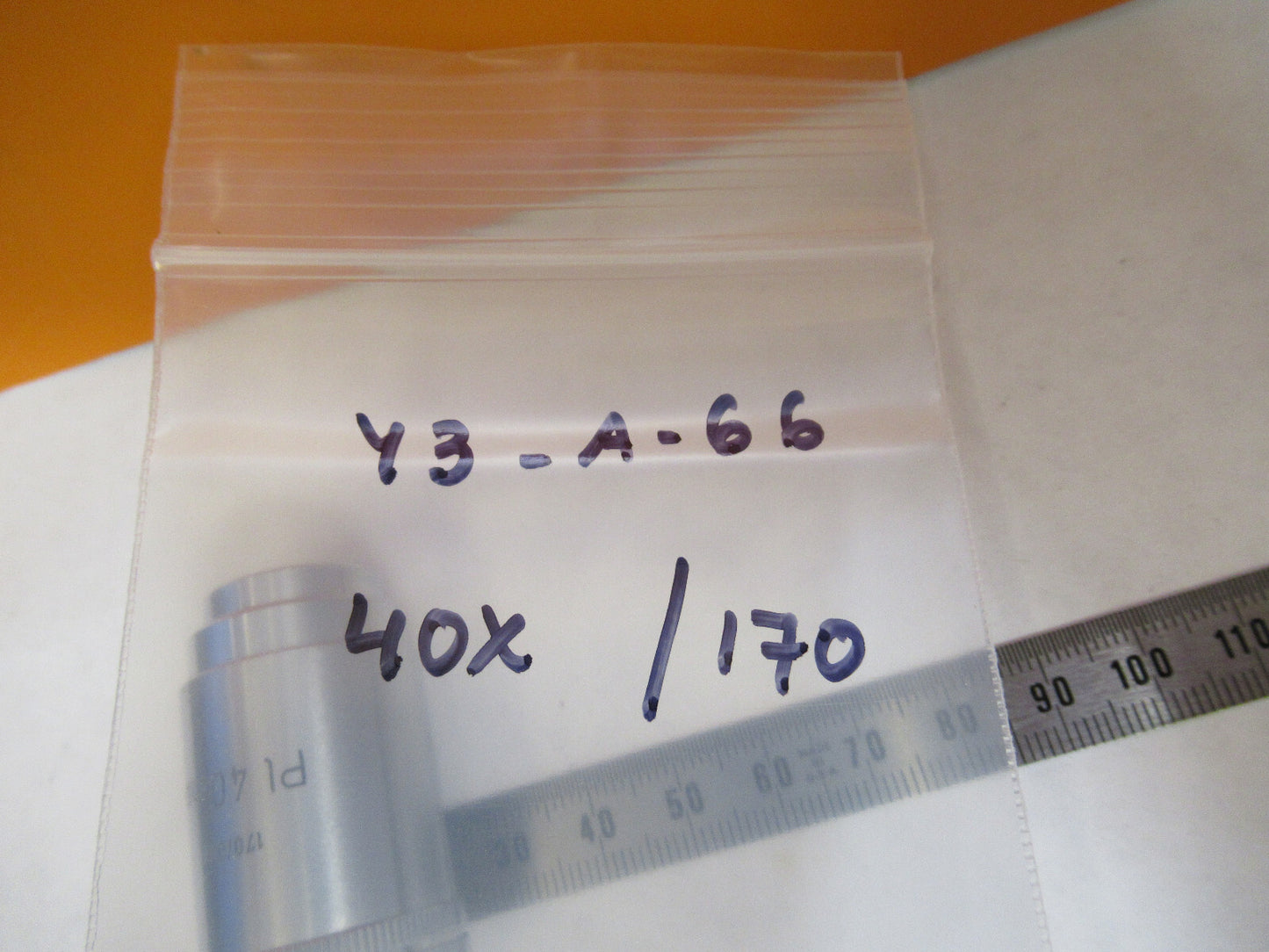 LEITZ GERMANY OBJECTIVE PL 40X /170 MICROSCOPE PART AS PICTURED Y3-A-66