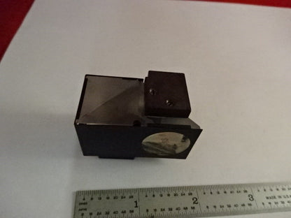 GLASS PRISM OLYMPUS JAPAN HEAD OPTICS MICROSCOPE PART AS IS &2-A-08