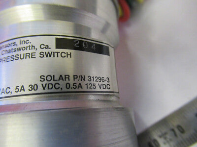 Aircraft Pressure Switch Ccs Custom Control Solar 31296-3