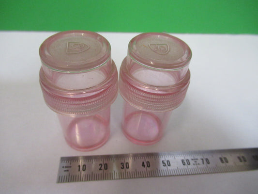 Lot Spencer Lens Co. American Optical Co. Objective Canister Plastic Microscope Part