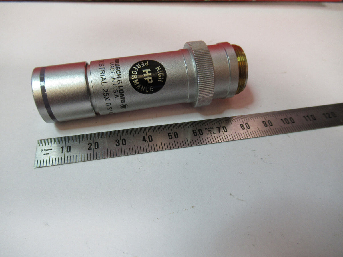 Industrial Lwd Bausch & Lomb Objective 25X Microscope Part